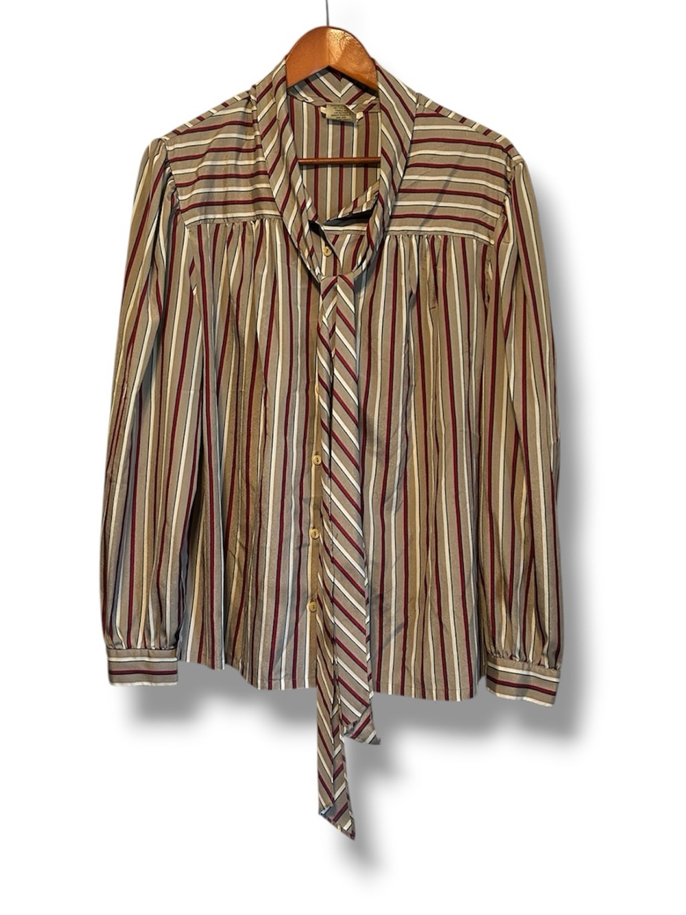 [Rejoice!] Vtg 70s Striped Blouse